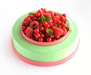 Муссовый торт Фисташка-Малина