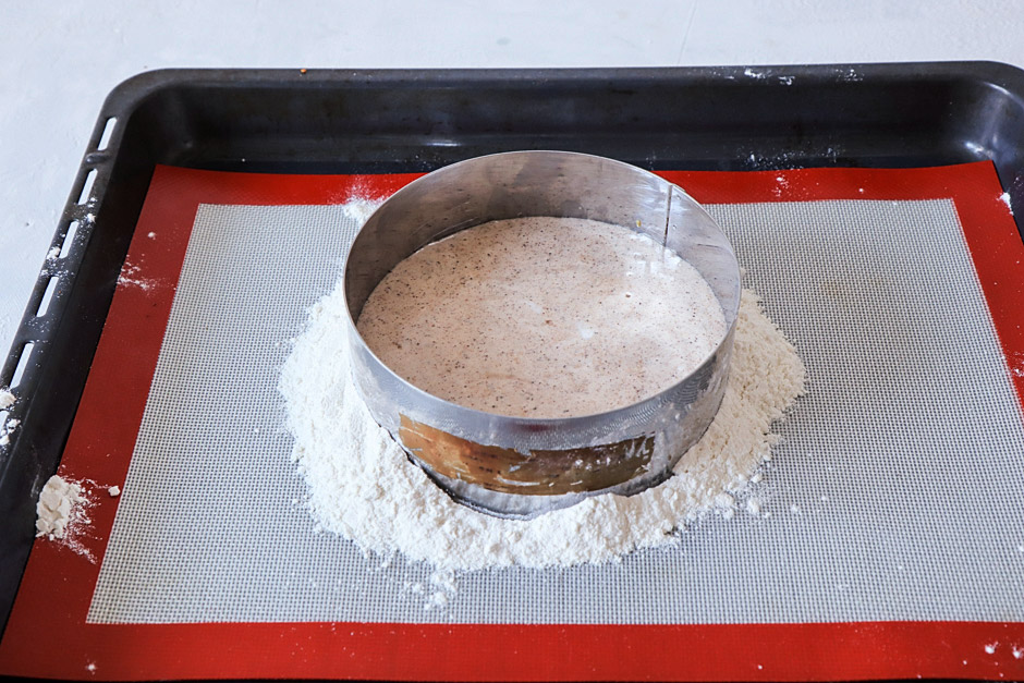 готовим шоколадно миндальный бисквит