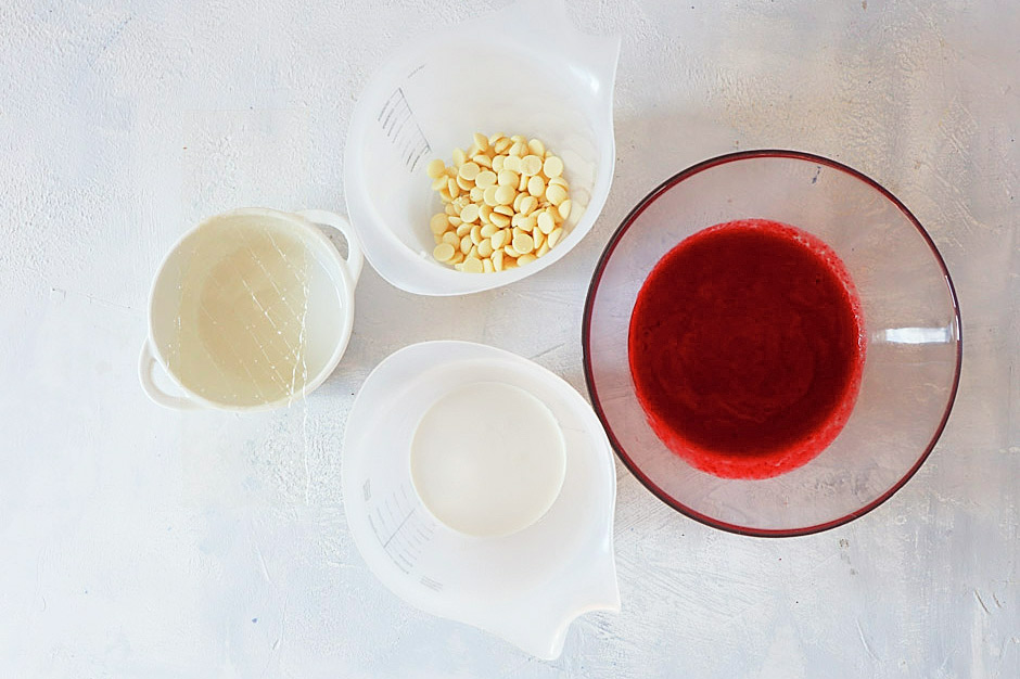 ингредиенты для малинового мусса