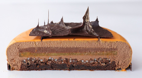 разрез торта начинки